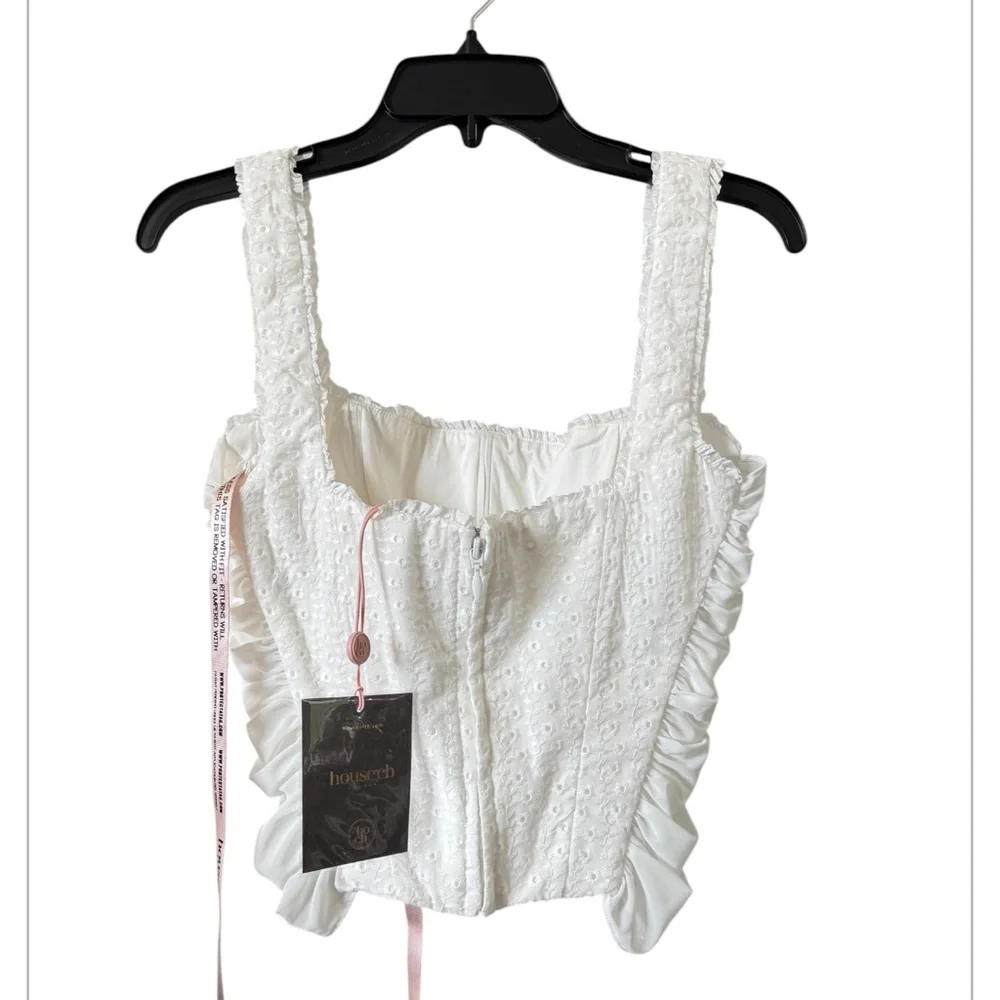 HOUSE OF CB Catalina Eyelet Corset Top - Picture 6 of 8